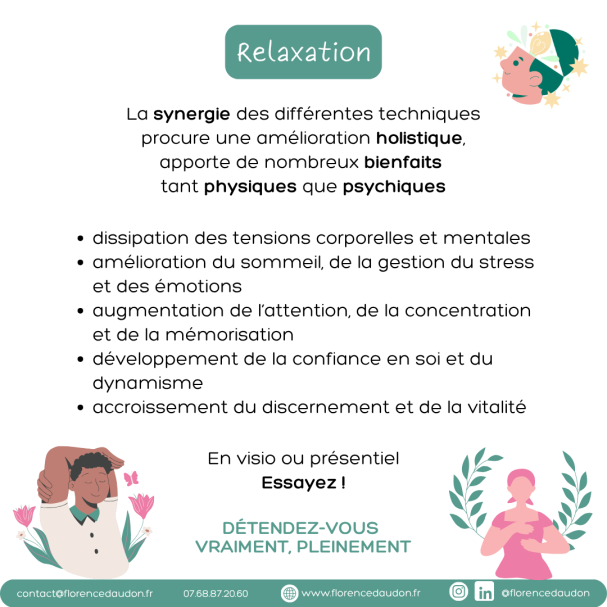 relaxation Paris 75012 Blois 41 technique occidental oriental synergie varié exercice pratique simple agréable détente bien-être Biosappia