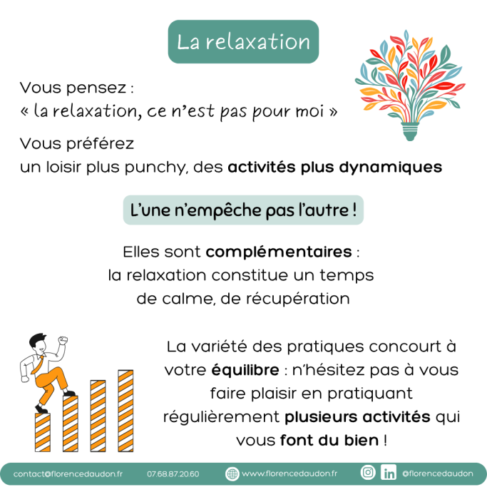 relaxation gestion stress calme détente bénéfices récupération